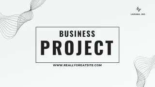 Grey minimalist business project presentation