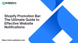 Promotion Top Bar