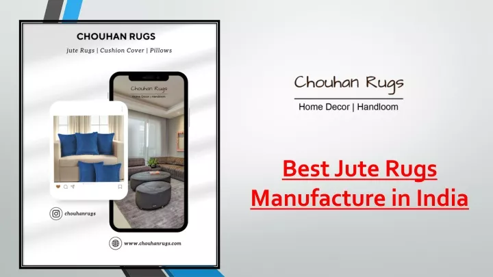best jute rugs manufacture in india
