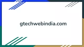 Gtechwebindia_ Your Partner in Success for Data Entry and eCommerce
