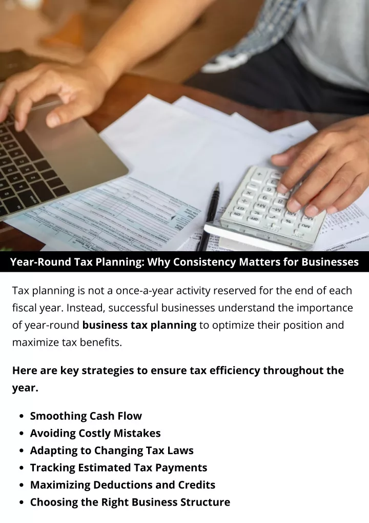 year round tax planning why consistency matters