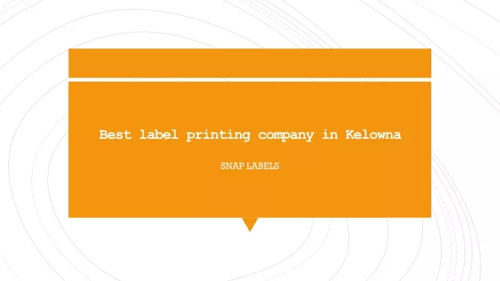 best label printing company in kelowna
