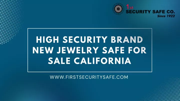 high security brand new jewelry safe for sale