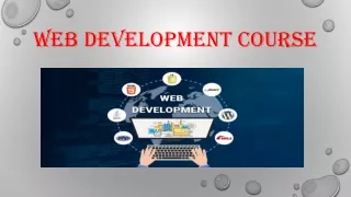 WEB DEVELOPMENT COURSE