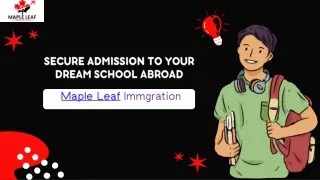 secure admission to your dream school abroad