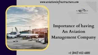 Importance of having An Aviation Management Company