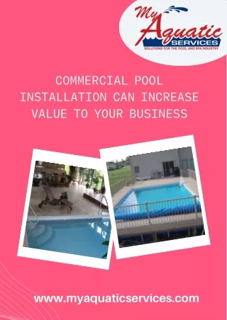 Reliable Commercial Pool Installation and Repair in Fargo at My Aquatic Services