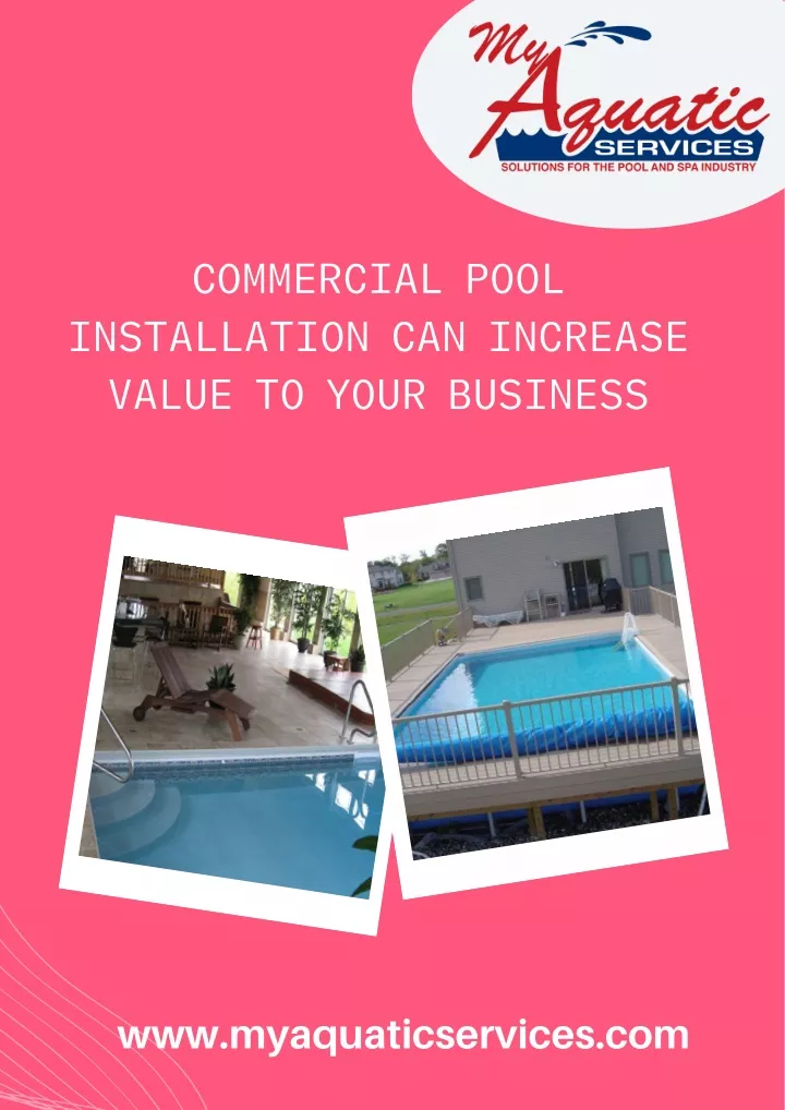 commercial pool installation can increase value