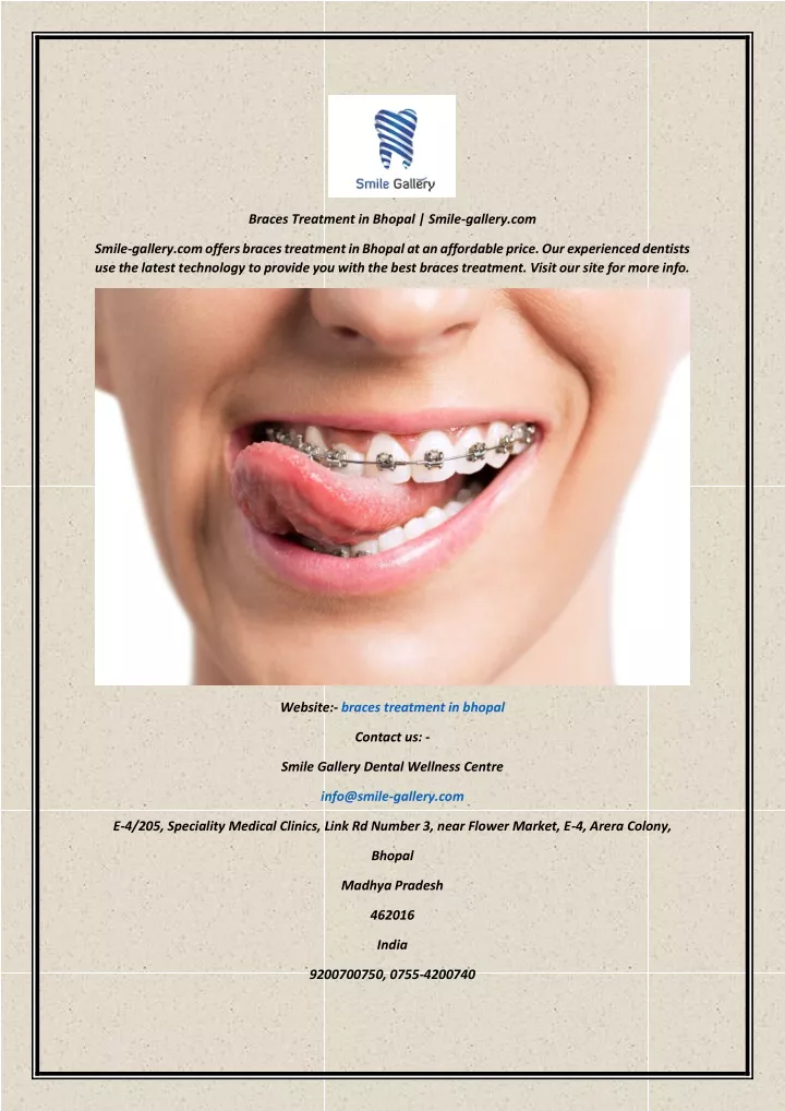 braces treatment in bhopal smile gallery com