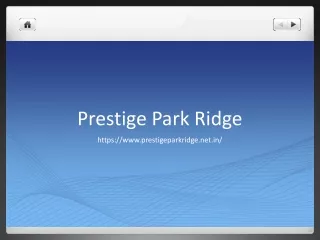 Prestige Park Ridge high-rise towers