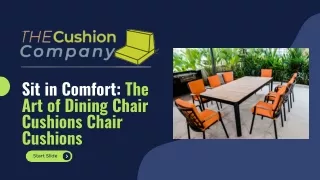 Sit in Comfort The Art of Dining Chair Cushions