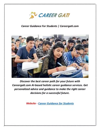 Career Guidance For Students | Careergati.com