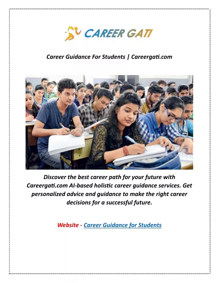 career guidance for students careergati com