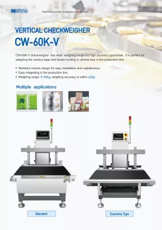 GM ChexGo CW-60K-V Checkweigher