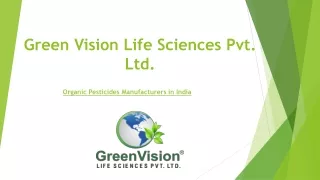 Green Vision Life Sciences Pvt Public Health Division