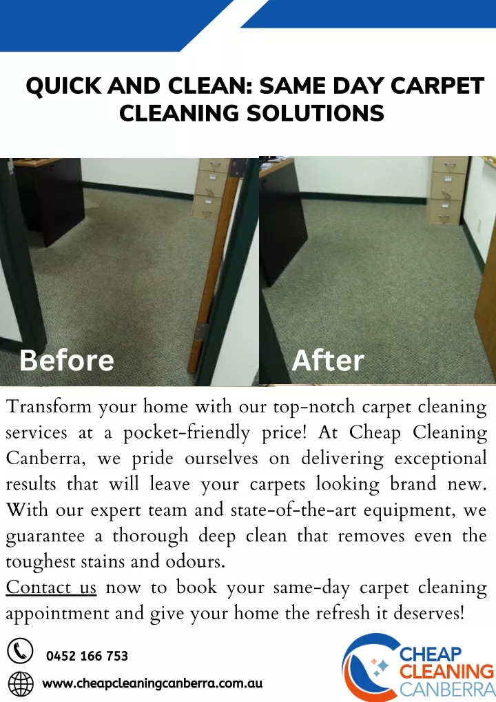 quick and clean same day carpet cleaning solutions