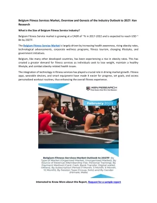 belgium fitness services market overview