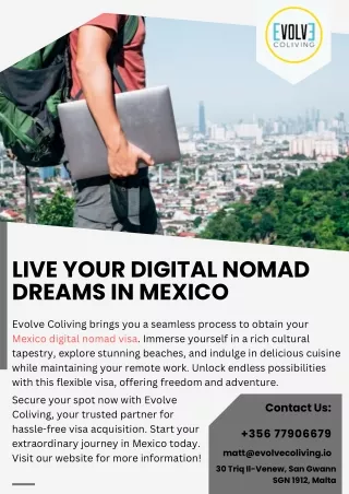 Live Your Digital Nomad Dreams in Mexico