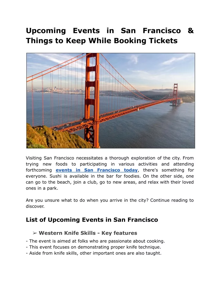 upcoming things to keep while booking tickets