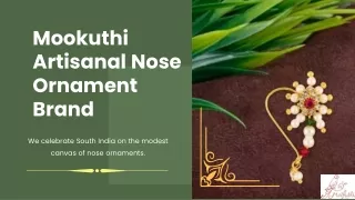 Mookuthi Artisanal Nose Ornament Brand