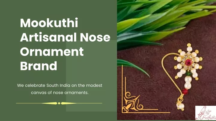 mookuthi artisanal nose ornament brand