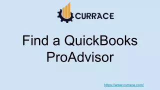 Find a QuickBooks ProAdvisor