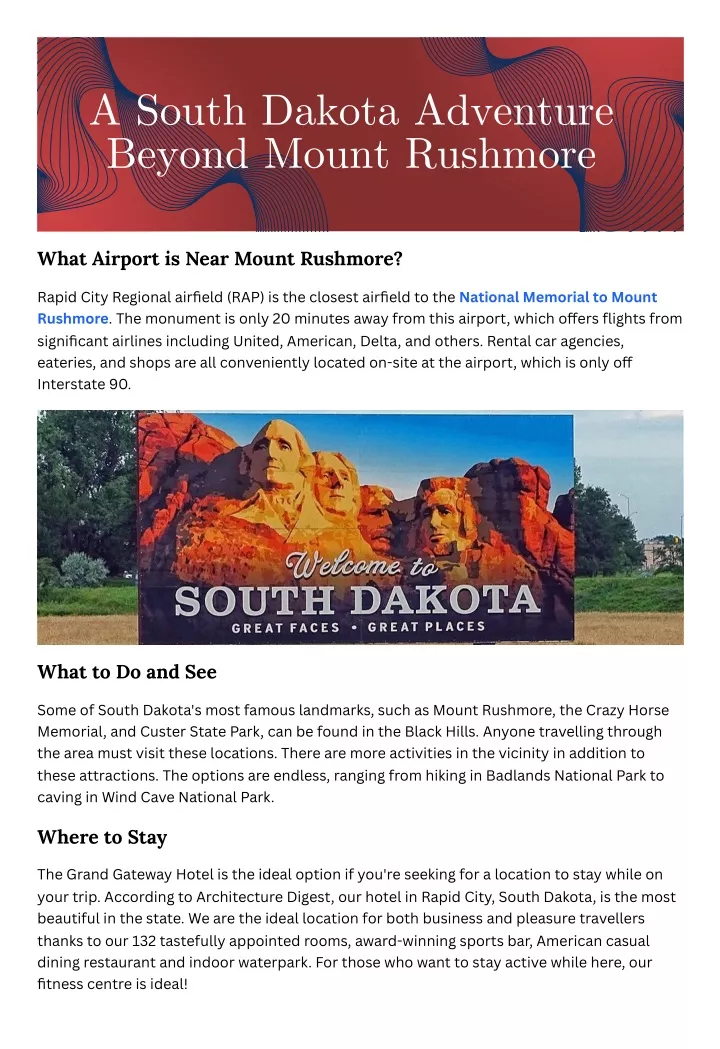 a south dakota adventure beyond mount rushmore