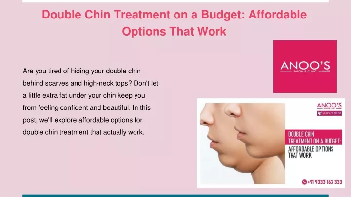 double chin treatment on a budget affordable options that work