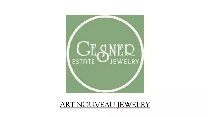 art nouveau jewelry