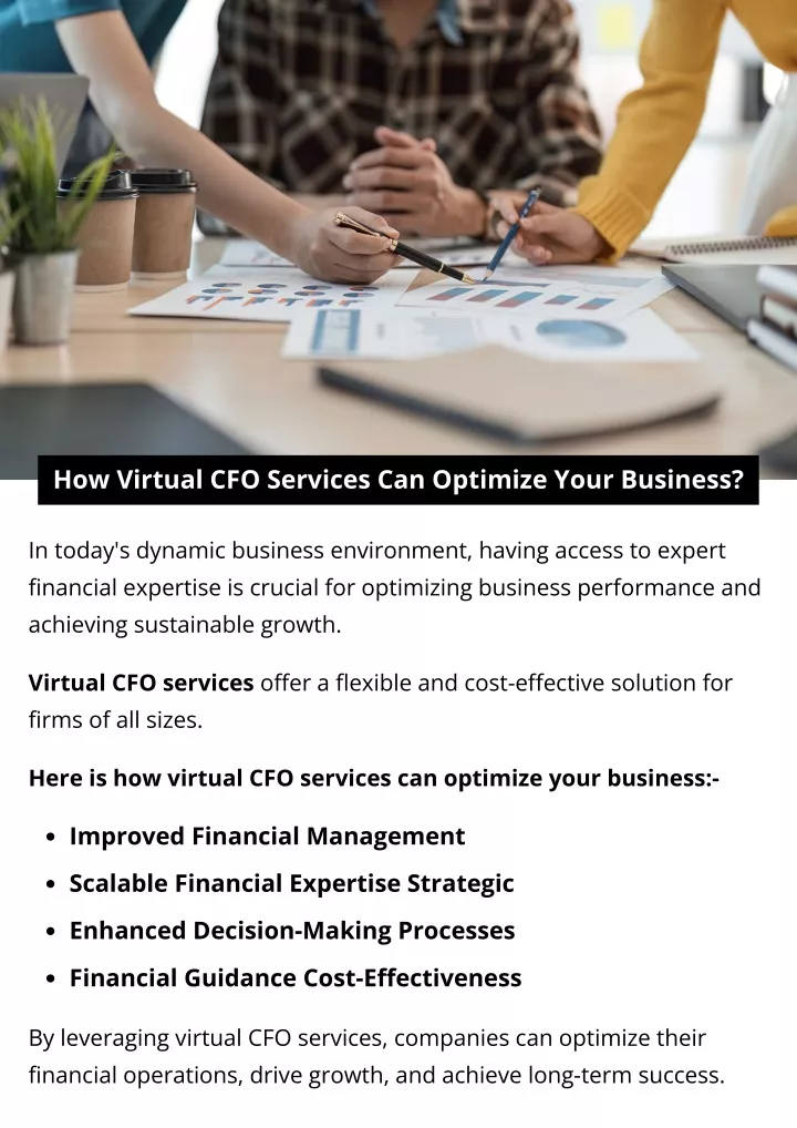 how virtual cfo services can optimize your