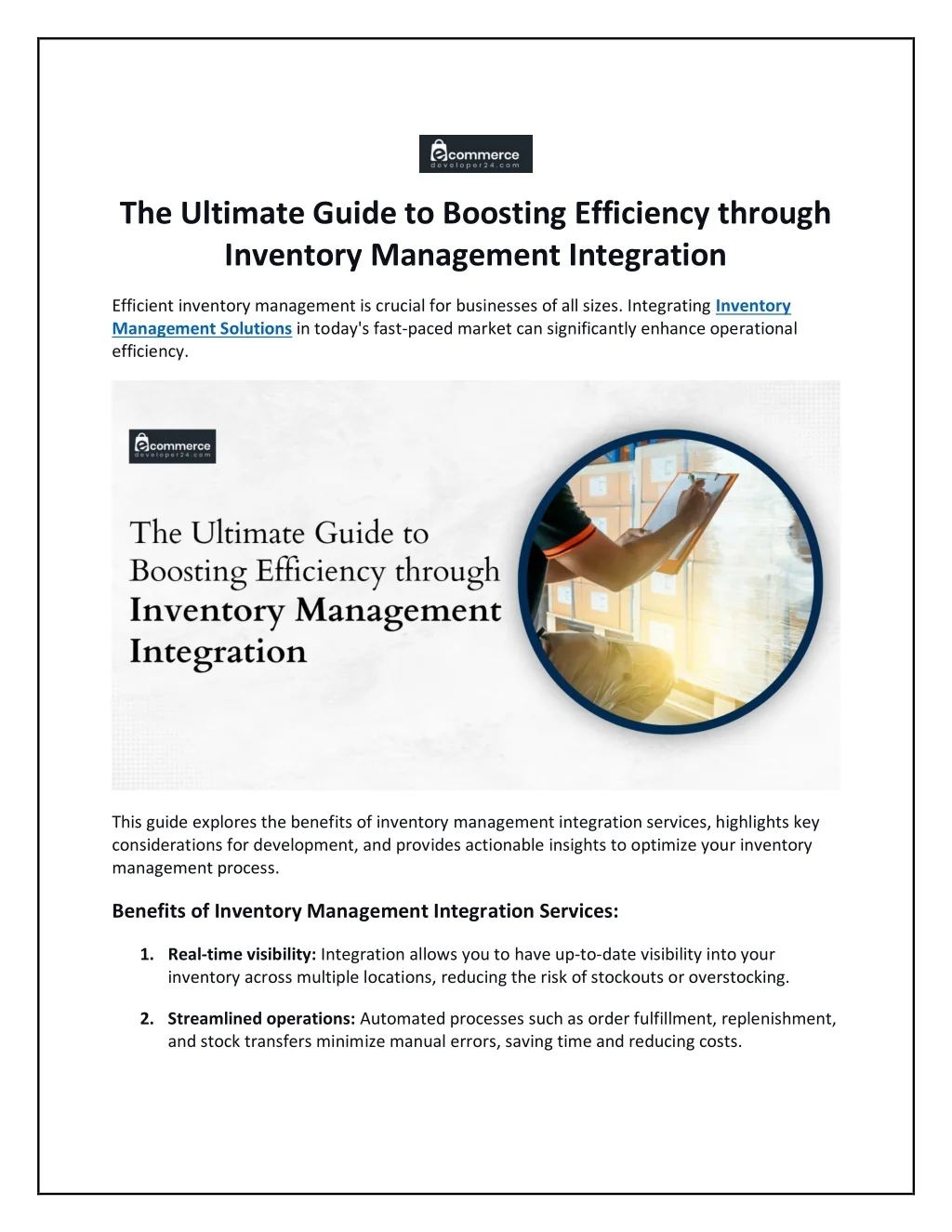 PPT - The Ultimate Guide to Boosting Efficiency through Inventory ...