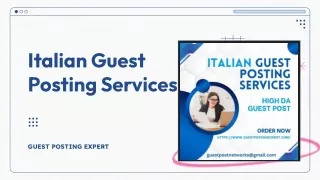 Italian Guest Posting Services