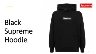 The Black Supreme Hoodie - Iconic Streetwear Fashion