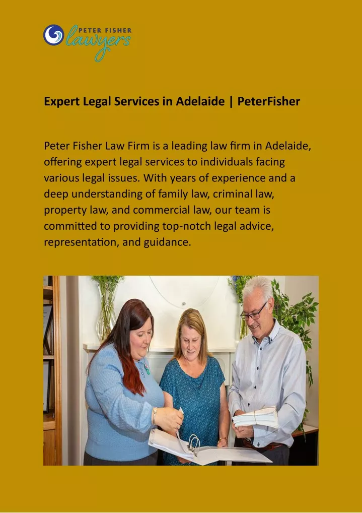 expert legal services in adelaide peterfisher