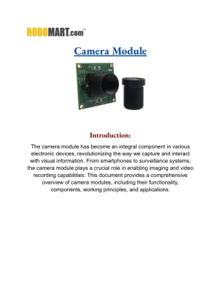 Discover the Perfect Camera Module: Unleash Your Photography Skills