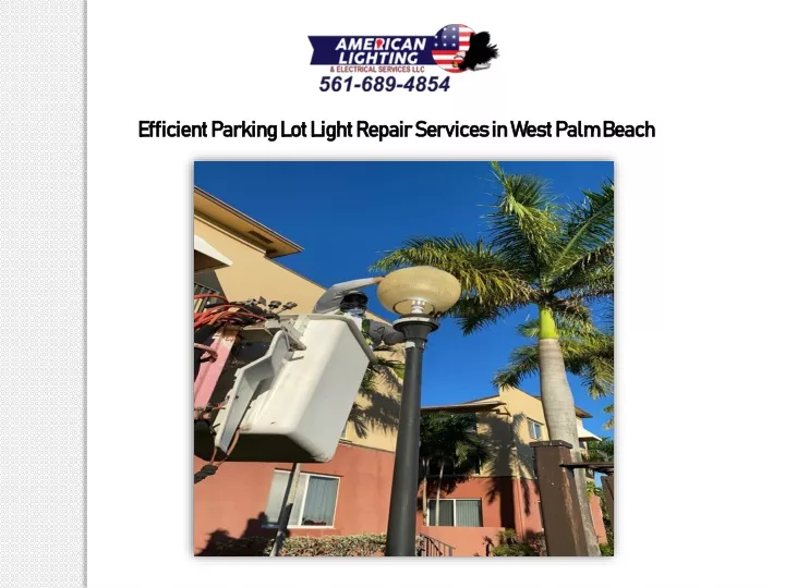 efficient parking lot light repair services