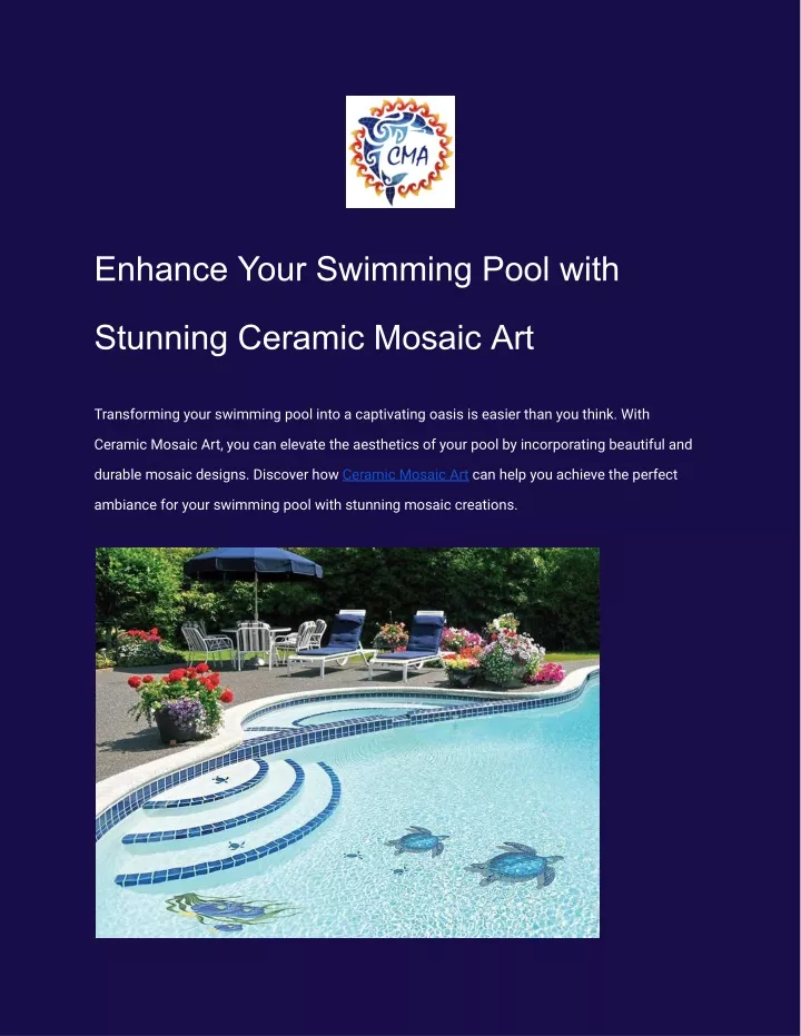 enhance your swimming pool with