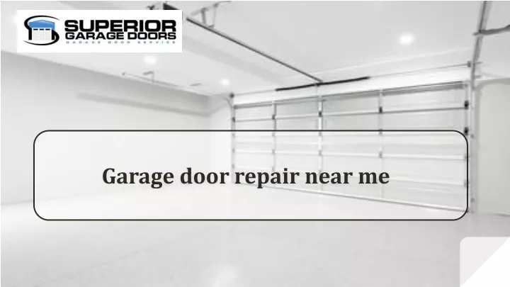 garage door repair near me