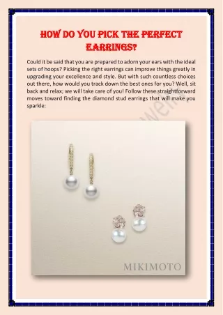 How Do You Pick the Perfect Earrings-DeutschFineJewelry