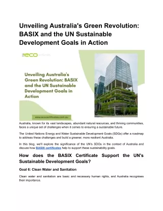 unveiling australia s green revolution basix