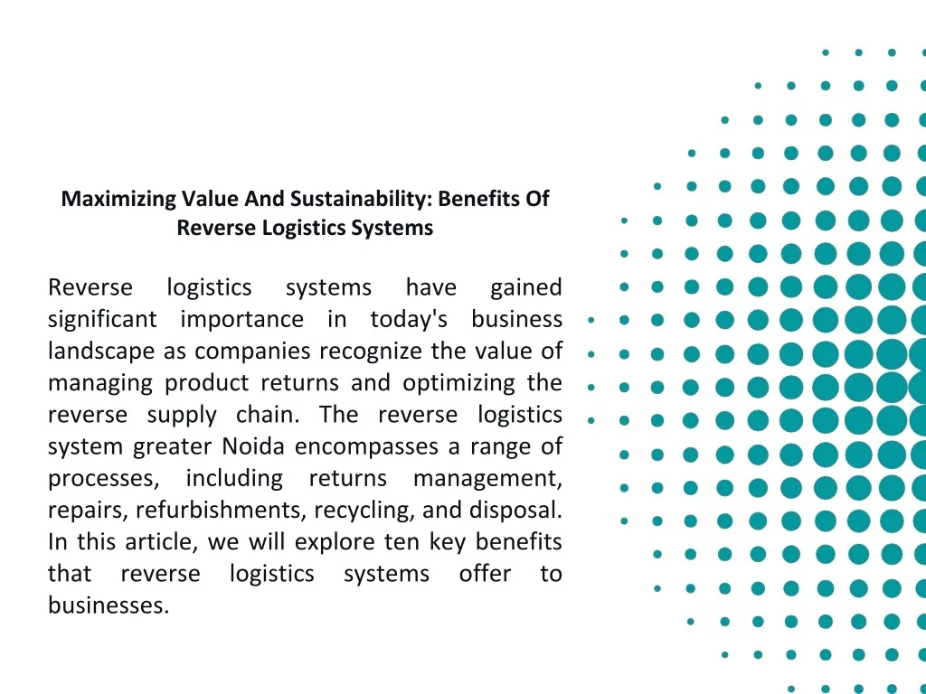 PPT - Maximizing Value And Sustainability_ Benefits Of Reverse ...