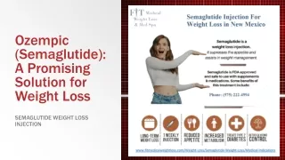 Ozempic Semaglutide Ozempic  A Promising Solution for Weight Loss