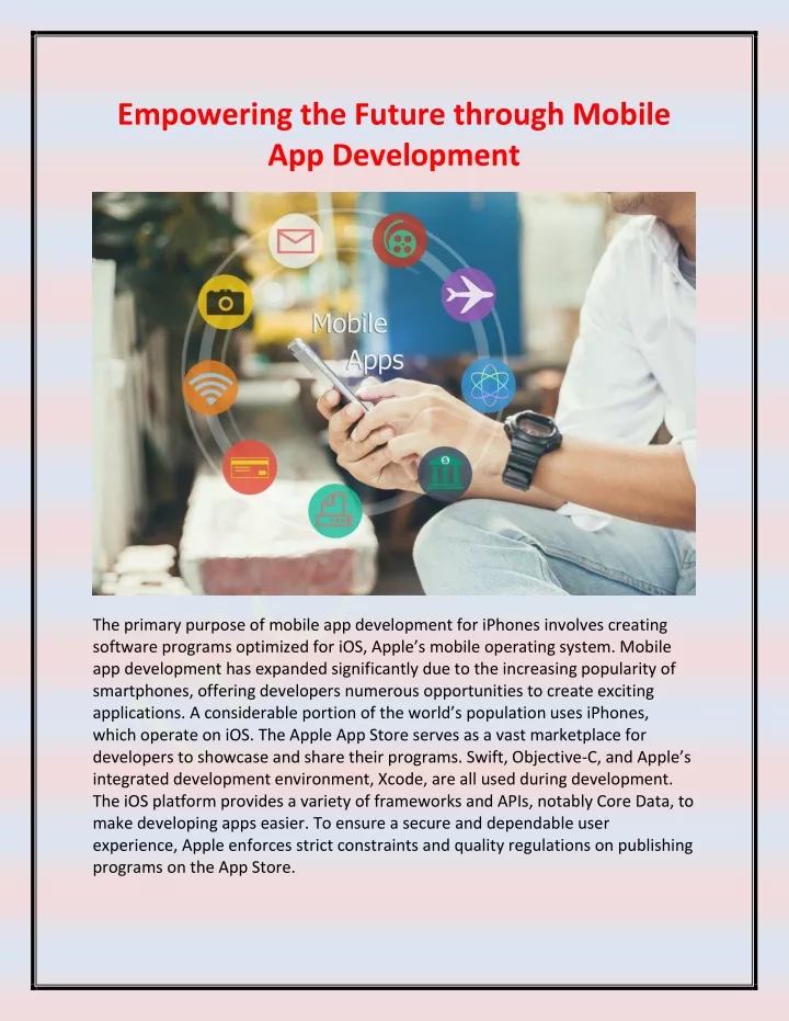 empowering the future through mobile