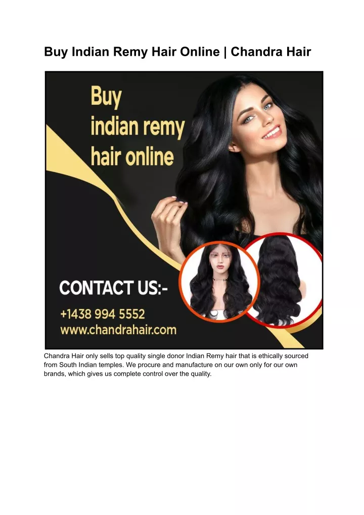 buy indian remy hair online chandra hair
