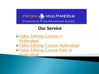 Video Editing Course in Hyderabad