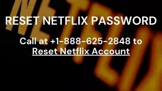 Netflix Account Not Working | Reset Netflix Account Password
