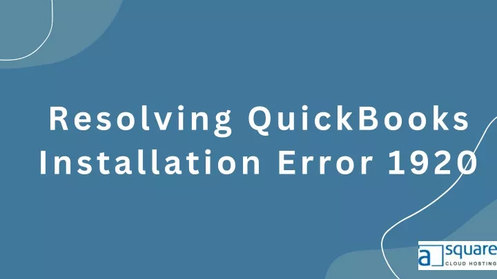 resolving quickbooks installation error 1920