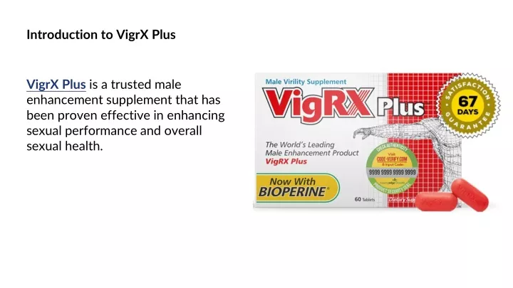 introduction to vigrx plus