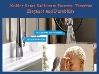 Kohler Brass Bathroom Faucets Timeless Elegance and Durability