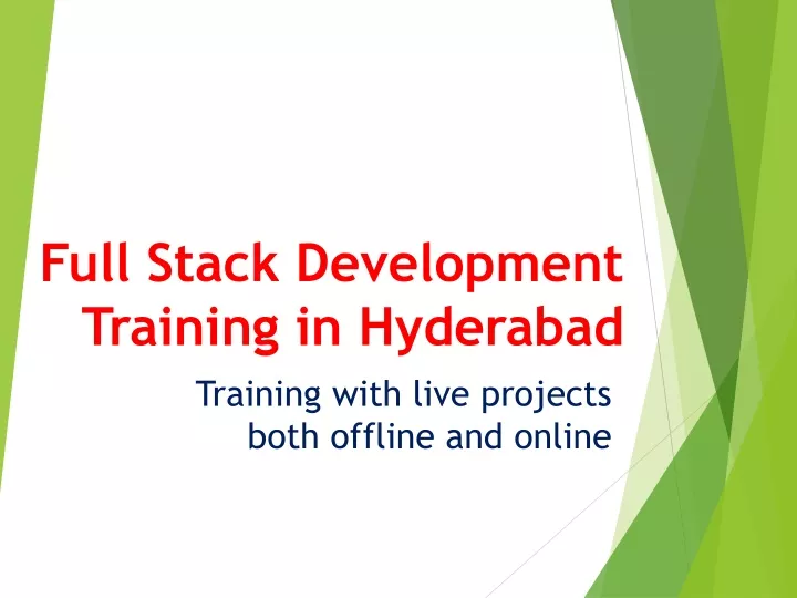 full stack development training in hyderabad